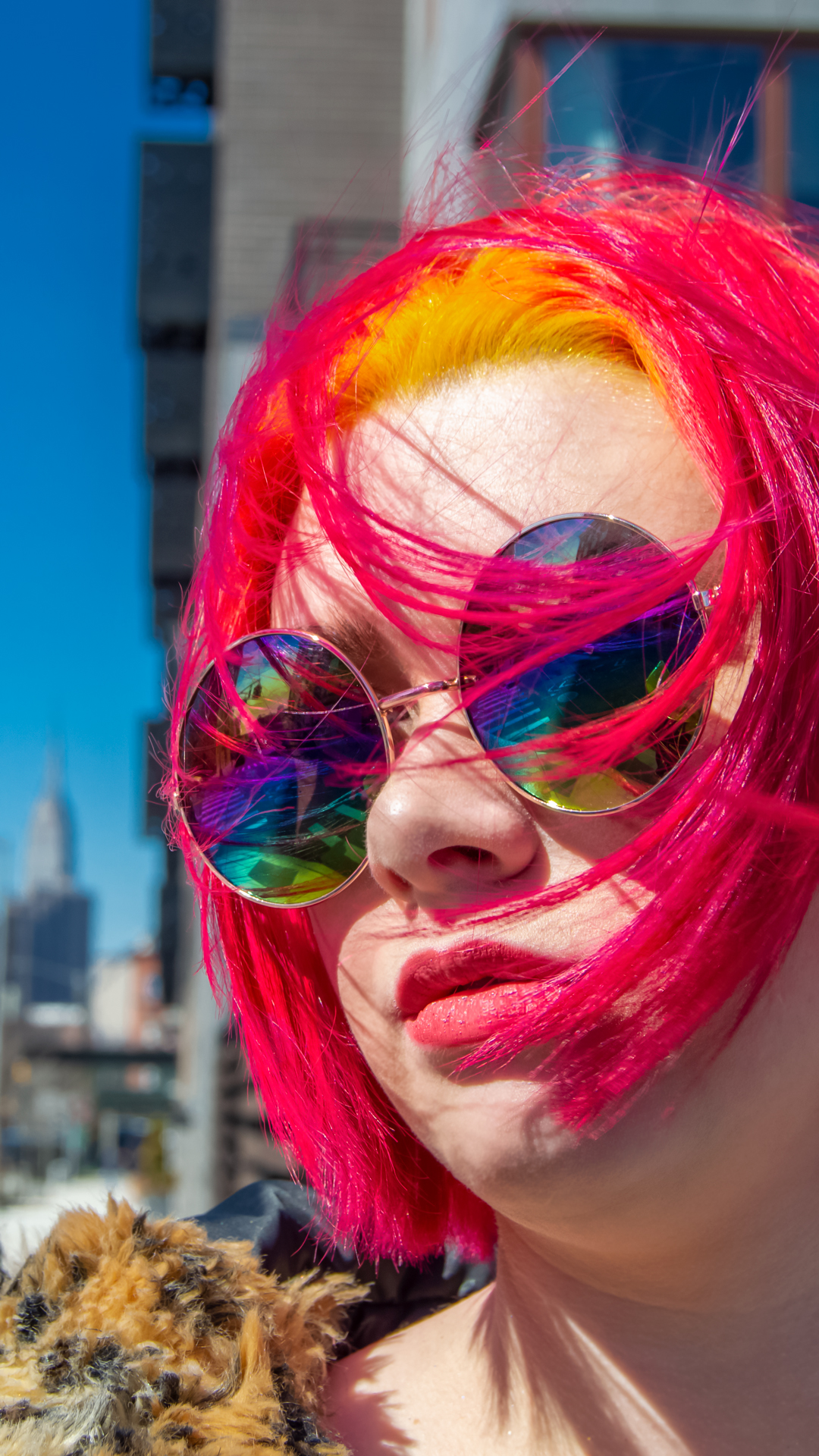 Maddie-MadColorist-Red-Sunshine-Hair-Glasses-NYC